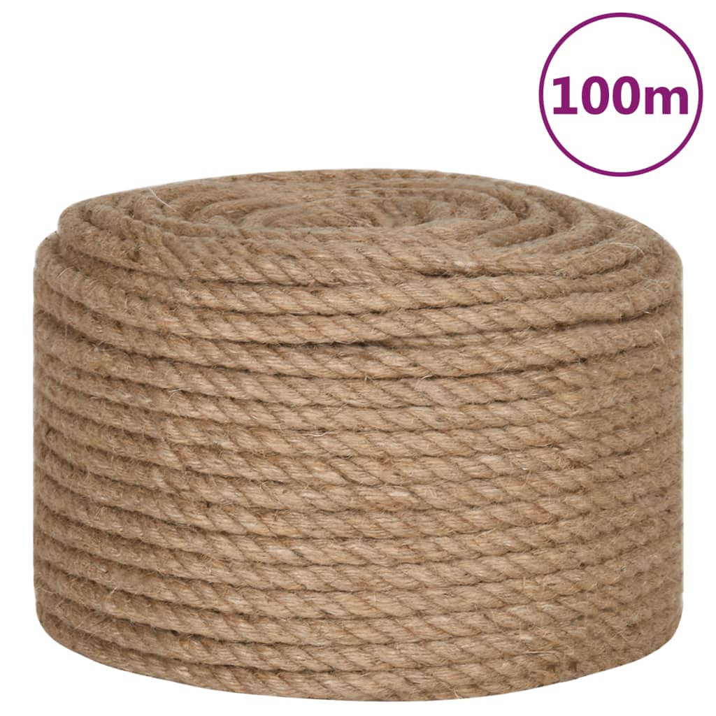 VIDAXL ROPE 100% juty 12 mm 100 m