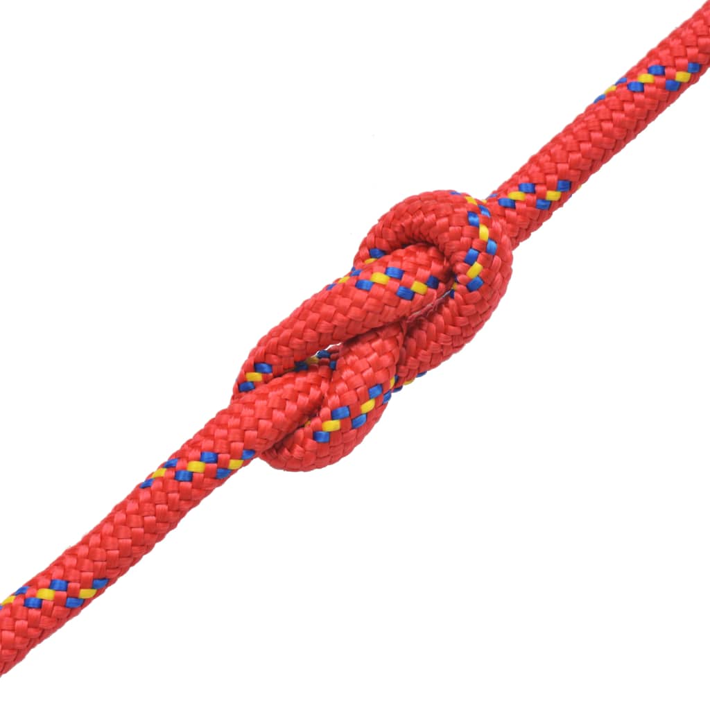 Vidaxl Boot Rope 12 mm 50 m polipropileno rojo