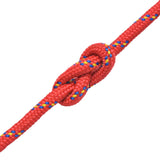 Vidaxl Boot Rope 14 mm 50 m polipropileno rojo