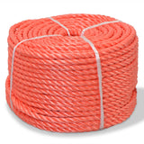 Vidaxl Rope verdreift 10 mm 100 m Polropypylen orange