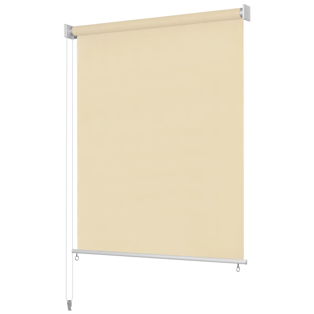 Vidaxl Roller Blind na zewnątrz 120x230 cm krem