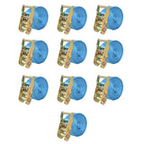 VIDAXL -Spannweite 2 Tonnen 6mx38mm Blau 10 Stcs