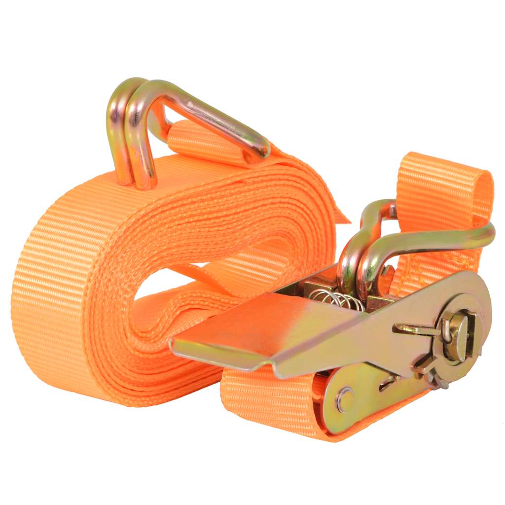 Neumáticos Vidaxl Span 0.4 toneladas 6mx25mm naranja 4 pcs