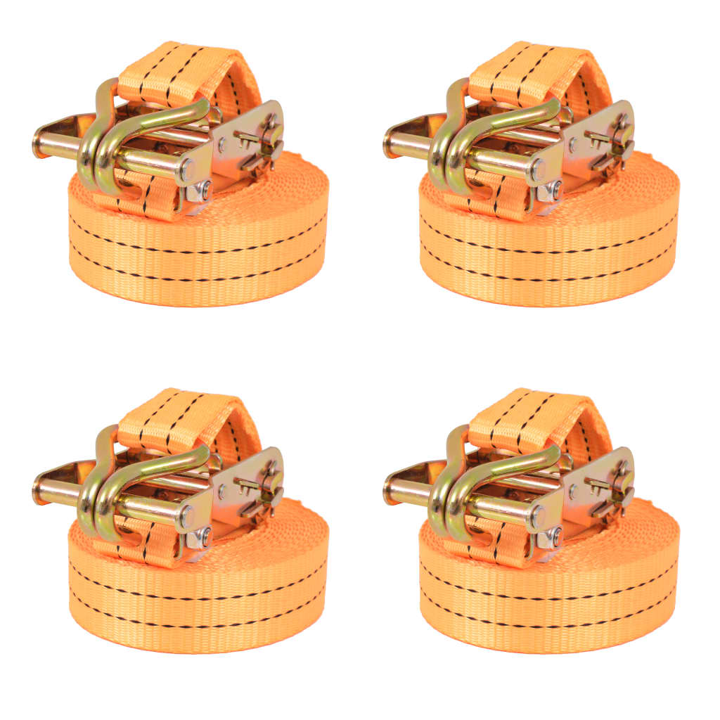 Pneus de gamme de vidaxl 1 tonnes 6mx38 mm orange 4 pcs