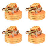 VIDAXL -Spannweite 1 Tonnen 6mx38mm Orange 4 Stcs