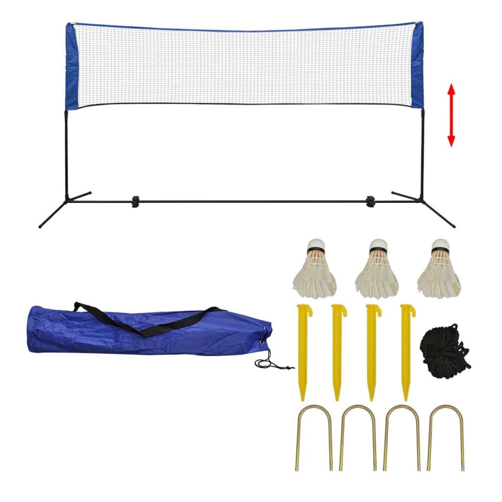 Vidaxl Badminton Net with Shuttles 300x155 cm