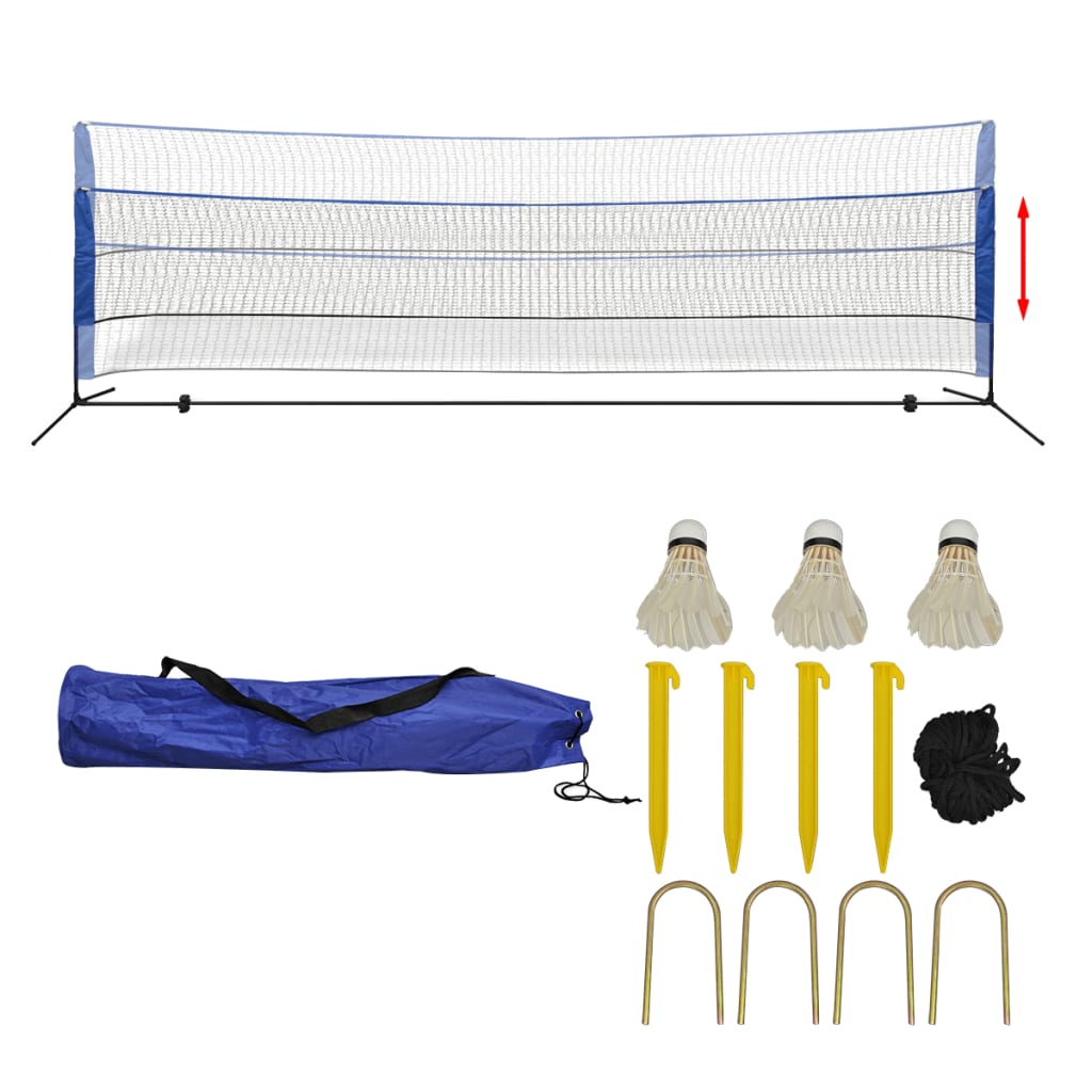 Vidaxl Badminton Net s shuttles 500x155 cm