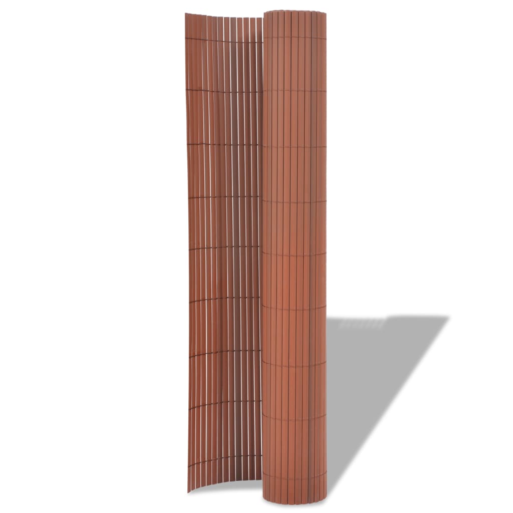 Vidaxl Garden Escoage Double 90x500 cm PVC Brown