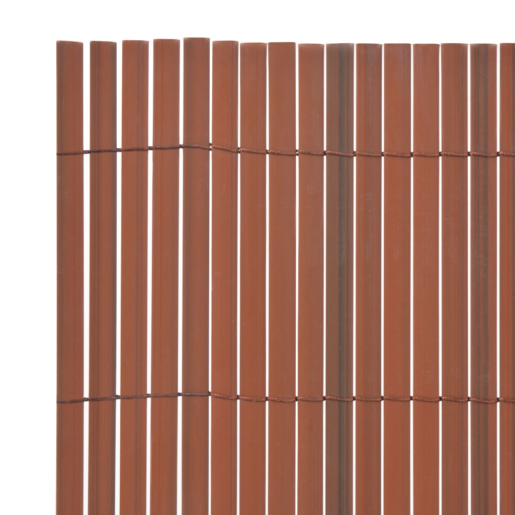 Vidaxl Garden Escoage Double 90x500 cm PVC Brown