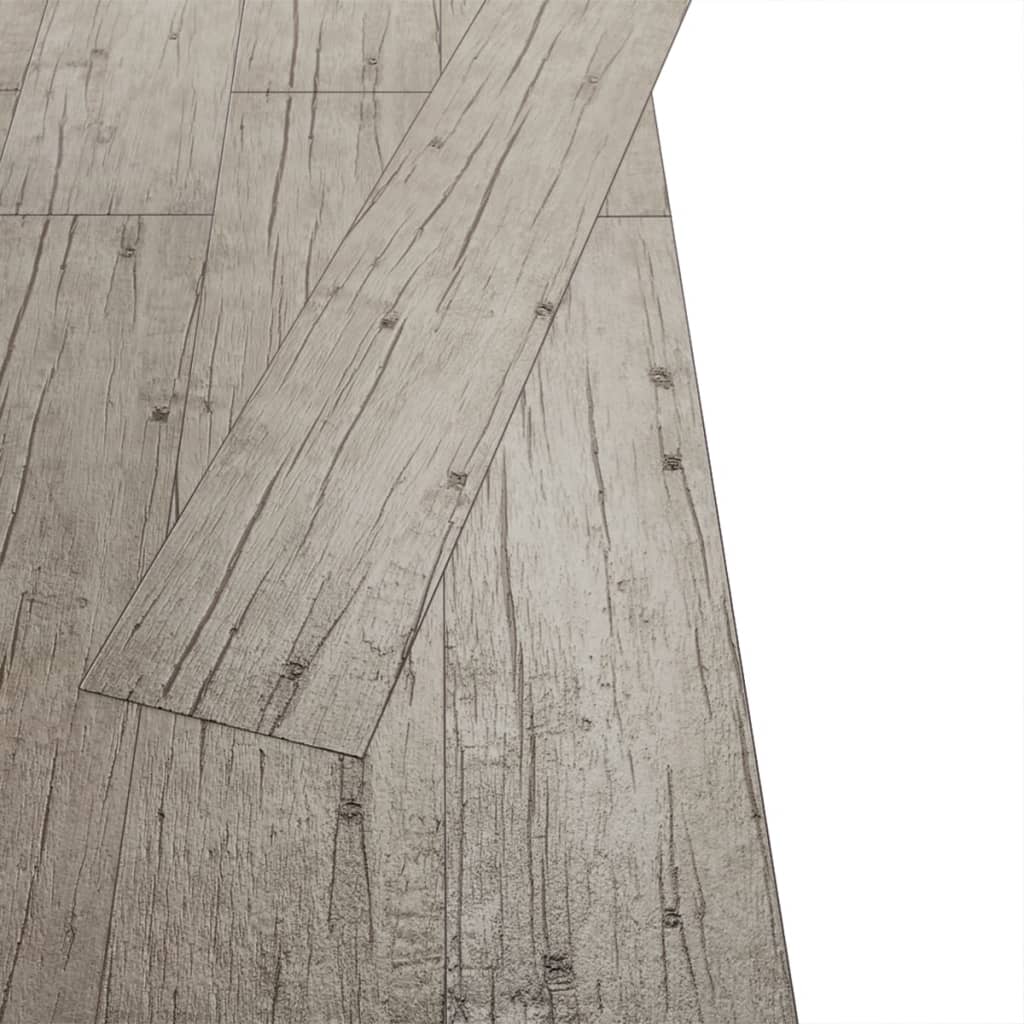 Vidaxl Floorboards Ne-séf-adhezivní 5,26 m² 2 mm PVC Washed Oak