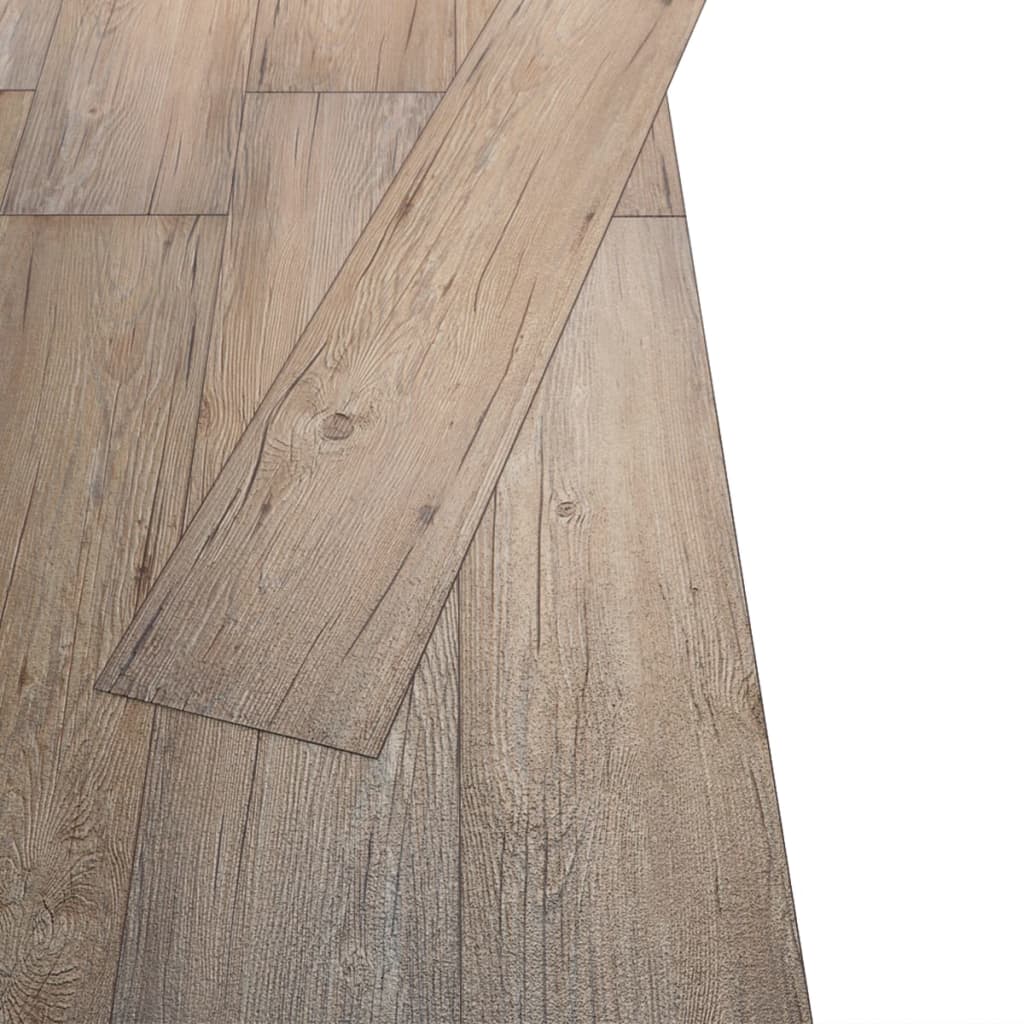 Vidaxl Floonal-desky Ne-séf-adhezivní 5,26 m² 2 mm PVC Oak Brown