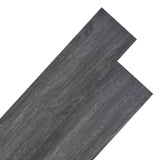 Tablas de piso Vidaxl no adhesivo de 5.26 m² 2 mm PVC en blanco y negro