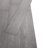 Tablas de piso de Vidaxl no adhesivo de 5.26 m² 2 mm PVC Dark Grey