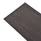 Tablas de piso Vidaxl no adhesivo 5.26 m² 2 mm PVC Oak gris oscuro