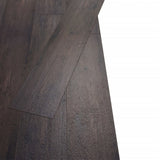 Tablas de piso Vidaxl no adhesivo 5.26 m² 2 mm PVC Oak gris oscuro