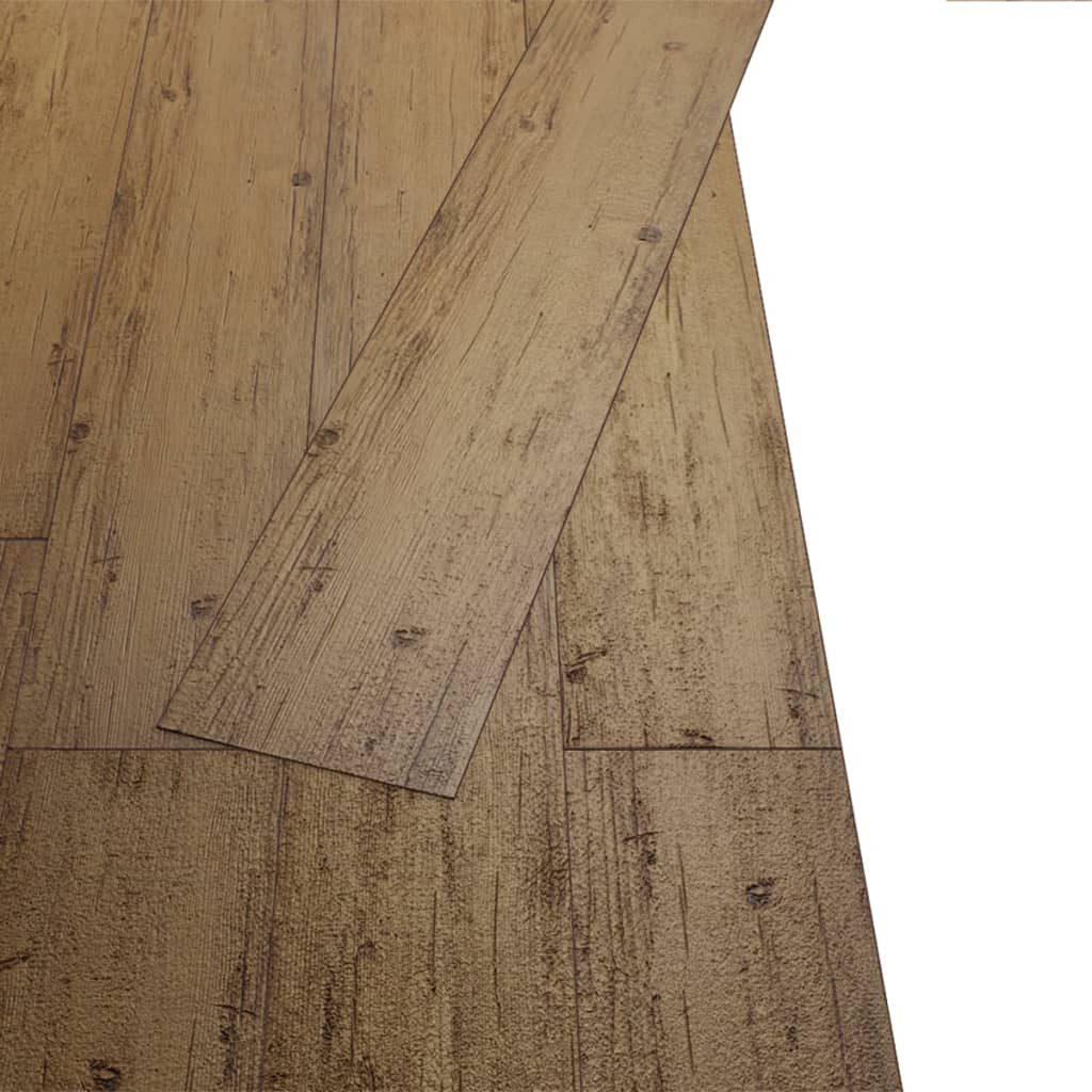 Vidaxl Floorboards Self -Adhesive 5,02 m² 2 mm PVC ořech hnědá