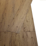 Vidaxl golvbrädor självhäftande 5,02 m² 2 mm PVC Walnut Brown