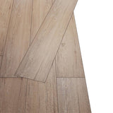 Vidaxl Piso de piso Autoadhesivo 5.02 m² 2 mm PVC Oak Brown