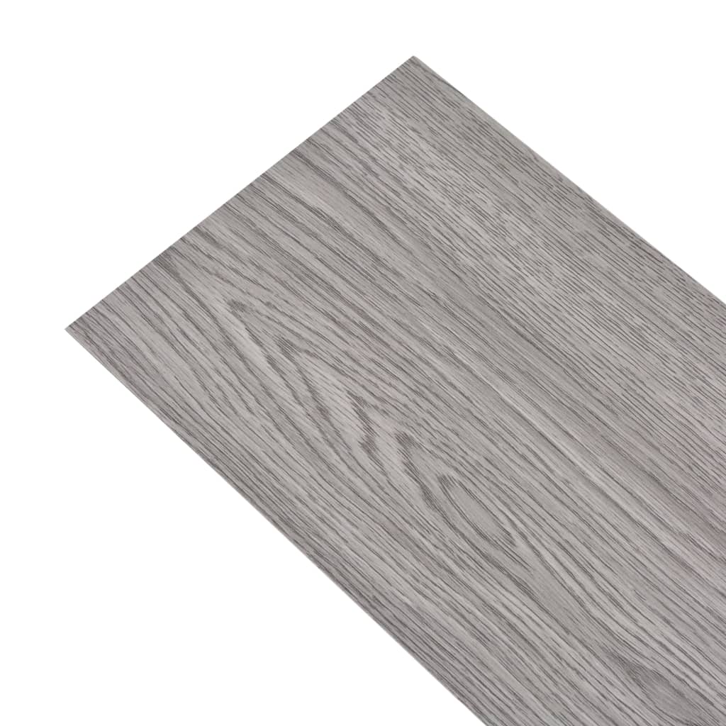 Planchers de plancher vidaxl auto-adhésif 5,02 m² 2 mm en PVC gris foncé