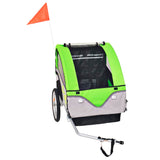 BIDAXL BICYCLE TRAILER 30 kg grå och grön