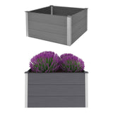 Vidaxl Planter huet 100x100x54 cm hkc Grey opgeworf