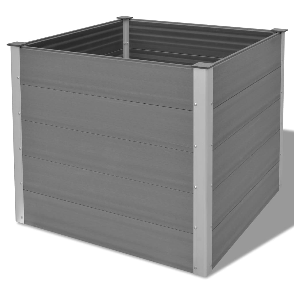 Vidaxl Planning Box podniesiony 100x100x91 cm HKC Gray