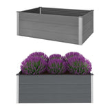 Vidaxl Planter zvedl 150x100x54 cm HKC šedá