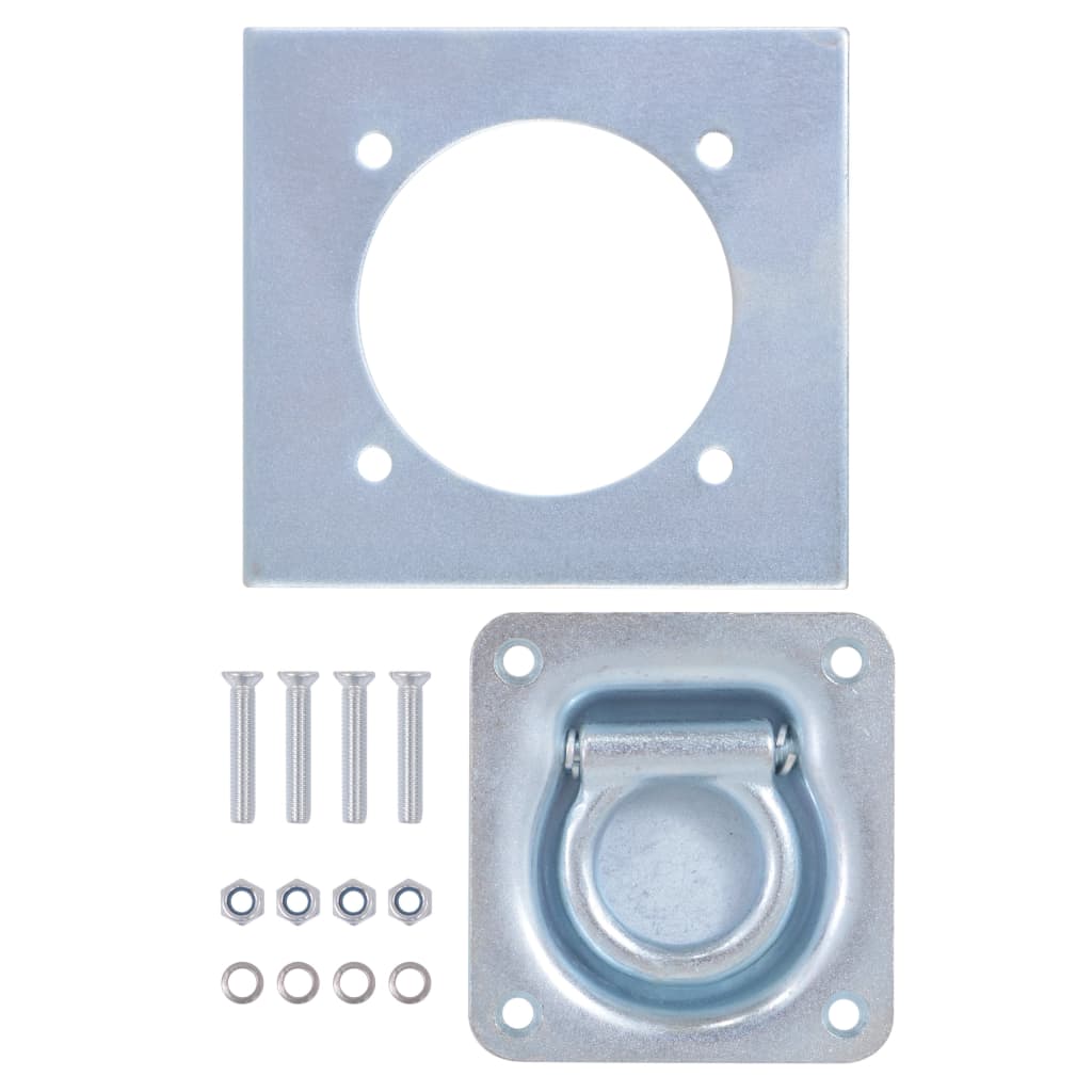 Vidaxl monteringsringer for trailer 2000 kg galvanisert stål 8 stk