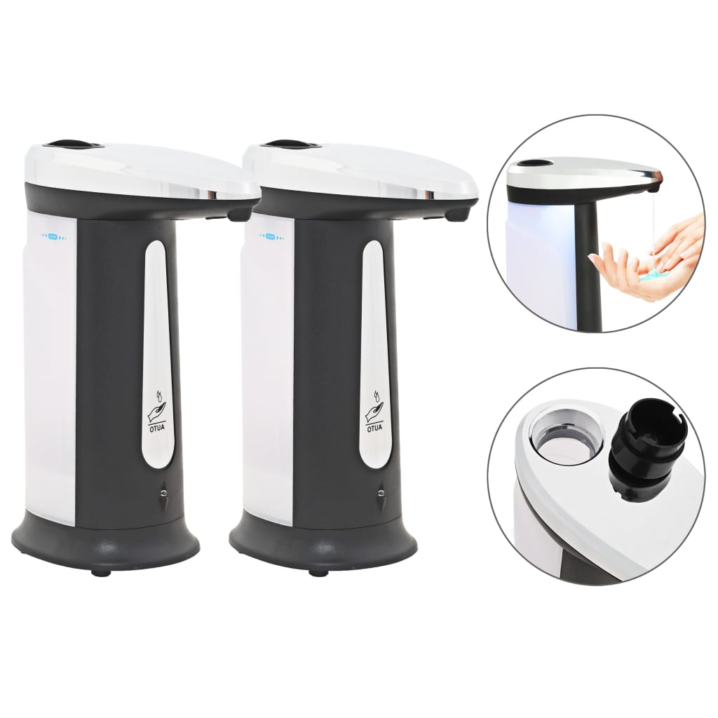 Vidaxl automateschen Seife Dispenser infrade Sensor 800 ml 2 PCs