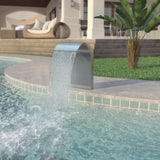 Vidaxl Swimmingpool Brunnen 45x30x65 cm Edelstahl Silberfarbe