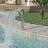 Vidaxl Piscine Fountain 50x30x90 cm en acier inoxydable en argent coloré