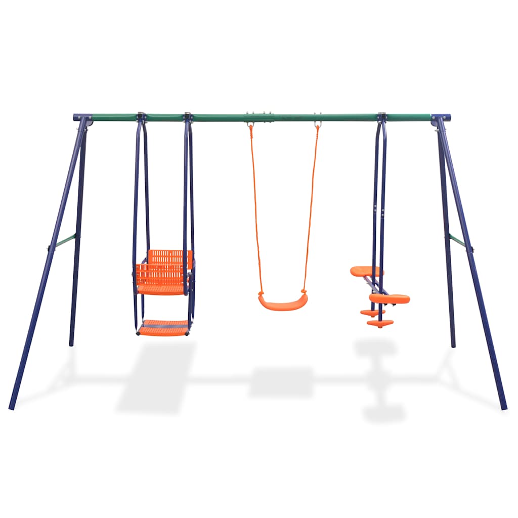 Vidaxl Swings Set con 5 asientos naranja