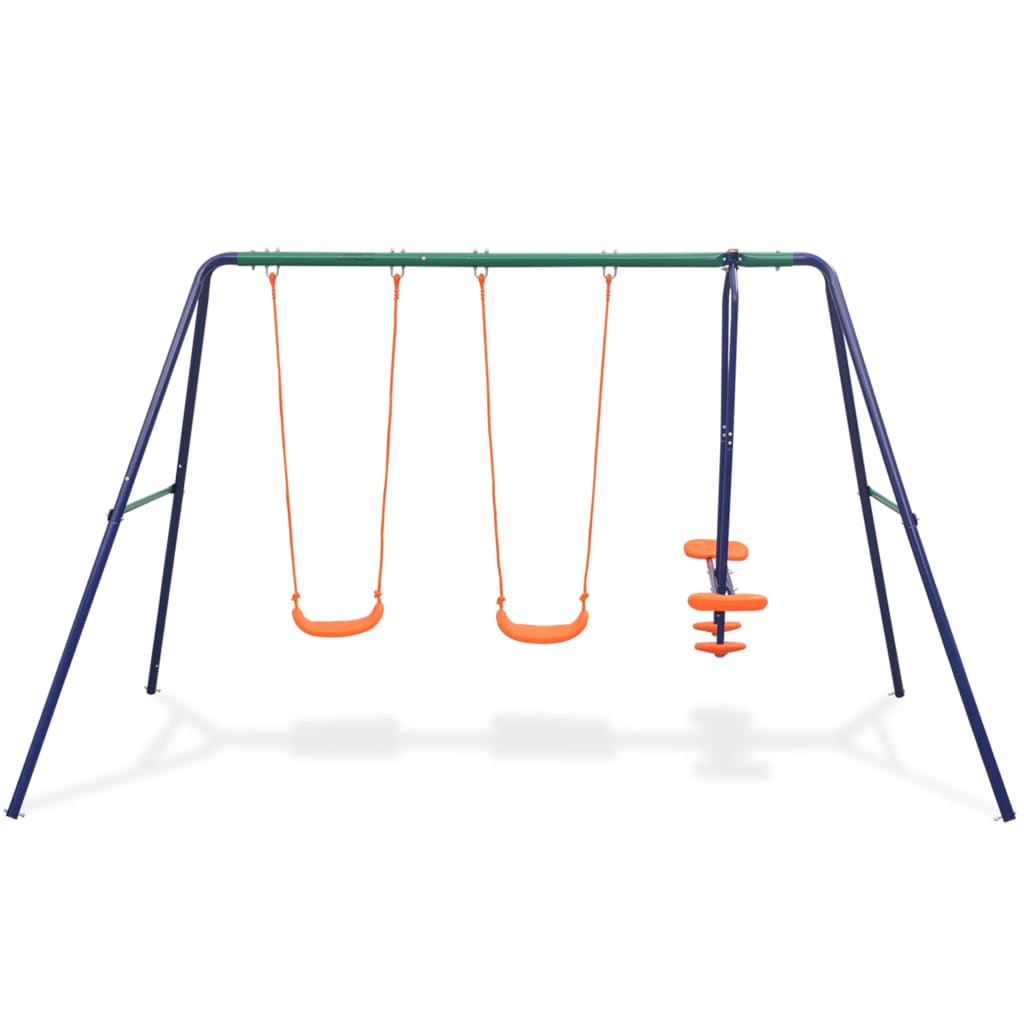 Vidaxl Swings Set con 4 posti arancione