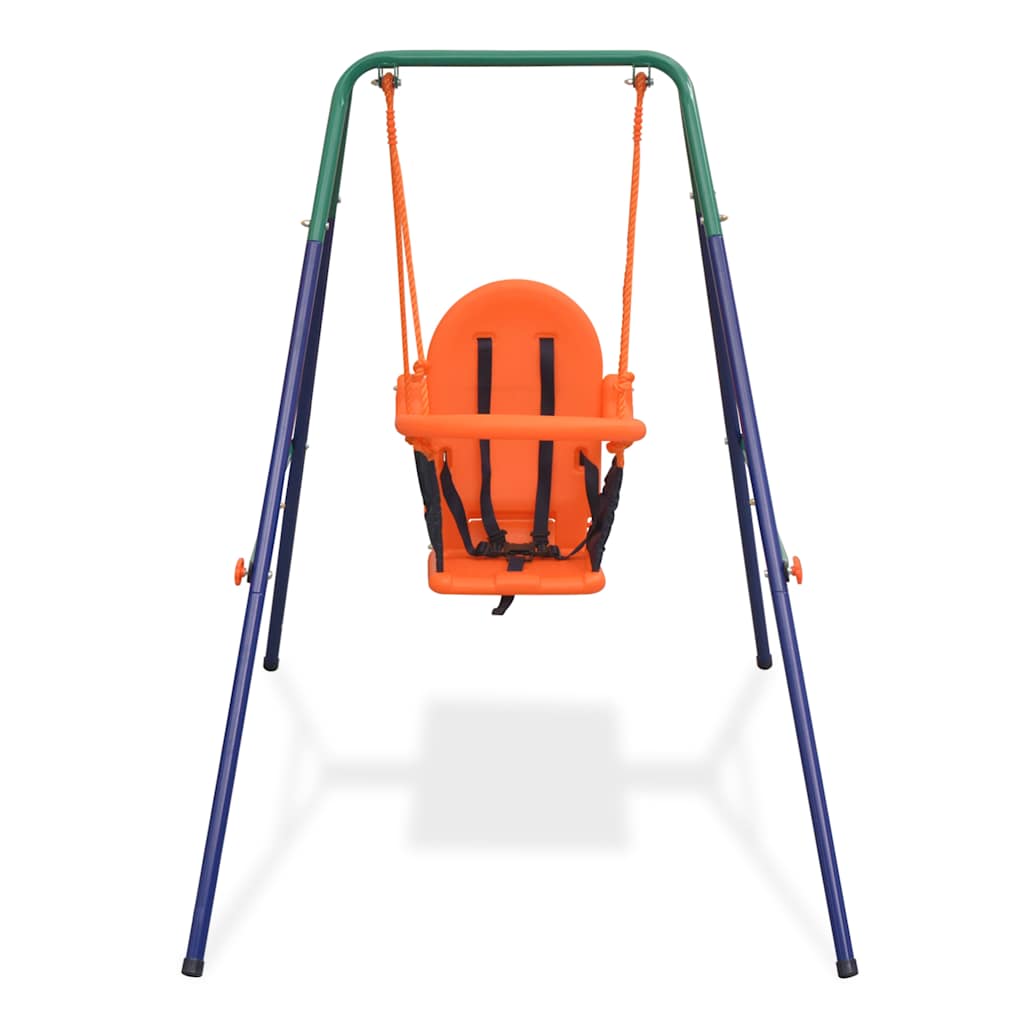 Vidaxl Swing Swing Juego con arnés de seguridad naranja