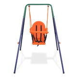 Vidaxl Toddler Swing set con cablaggio di sicurezza arancione