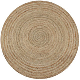 Vidaxl Carpet around 90 cm braided jute