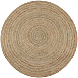 Vidaxl Carpet around 150 cm braided jute