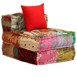 Vidaxl Pouf Three -Seater Modular stof patchwork