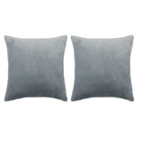 Vidaxl Set di cuscini decorativi a 2 pezzi 45x45 cm Grigio