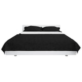 VIDAXL BEDSPREY DOPPIO -CONDIUTO 230x260 CM trapunta in bianco e nero