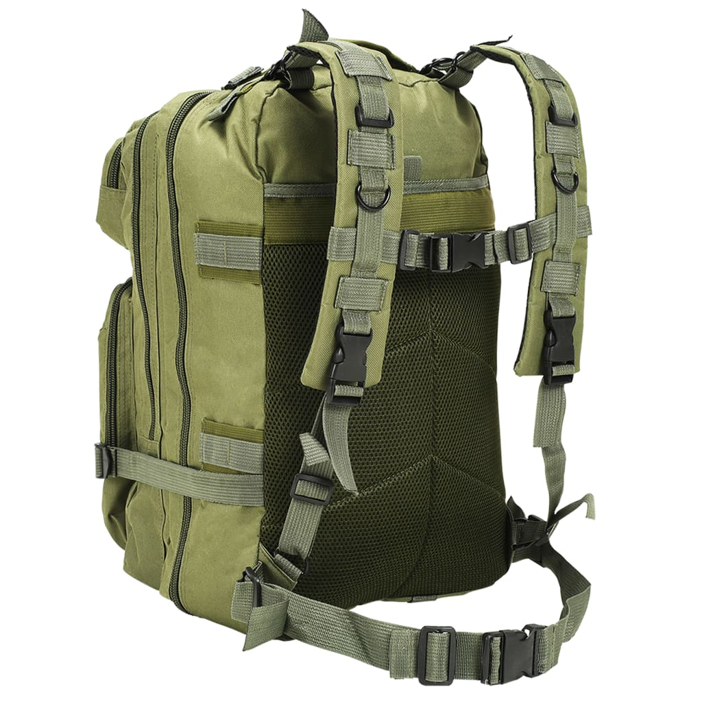 Vidaxl 91382 Sac à dos Style de l'armée 50 l Green d'olive