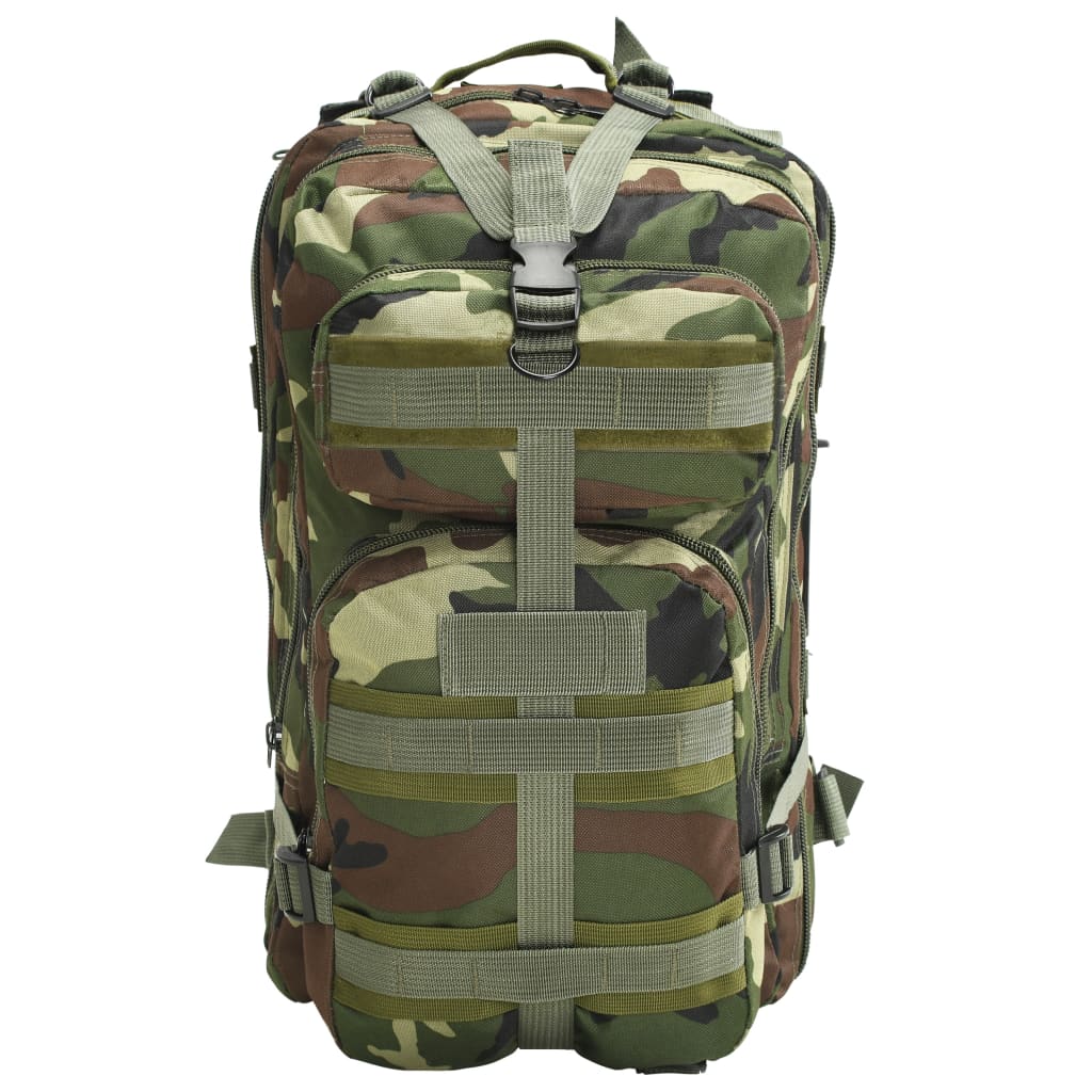 Vidaxl Mochila Estilo del ejército 50 L Camuflaje