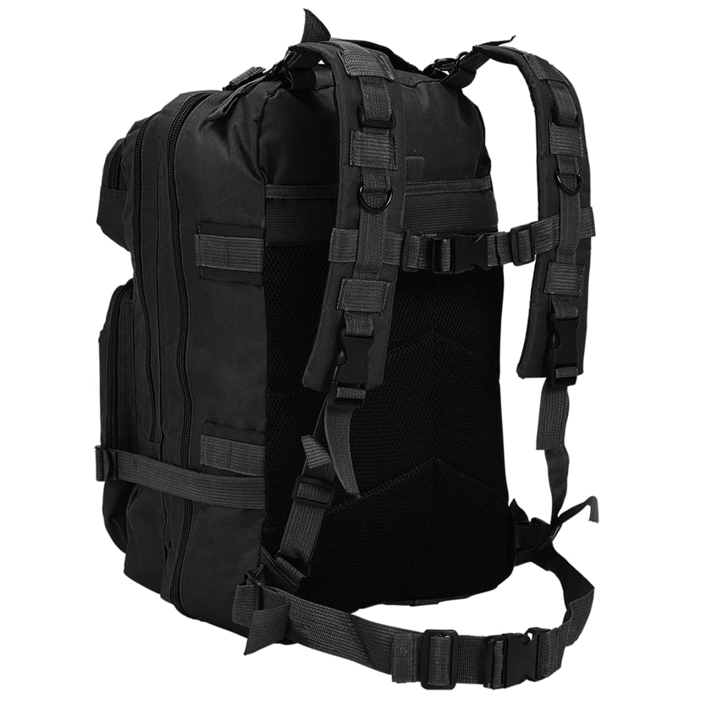 Vidaxl Backpack Army Style 50 L noir