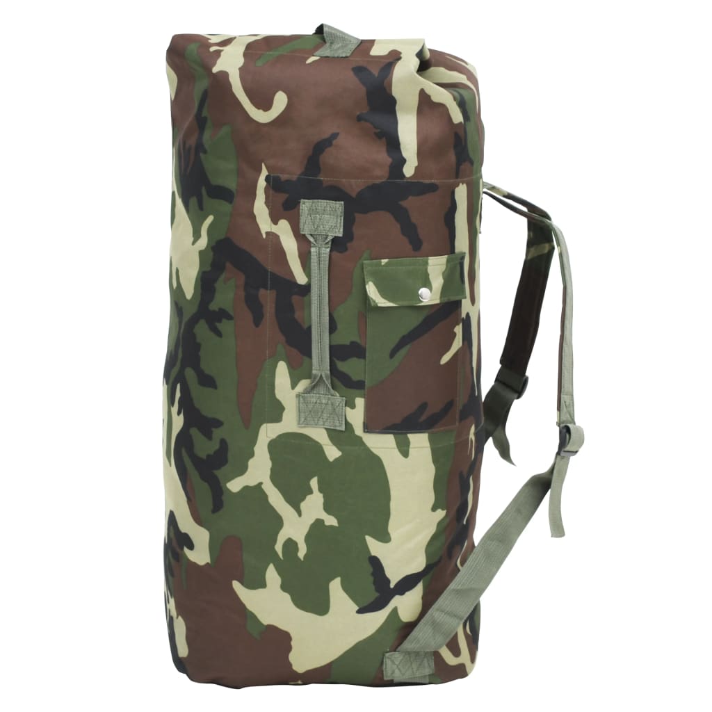 Vidaxl Sports Borse Army Style 85 L mimetica