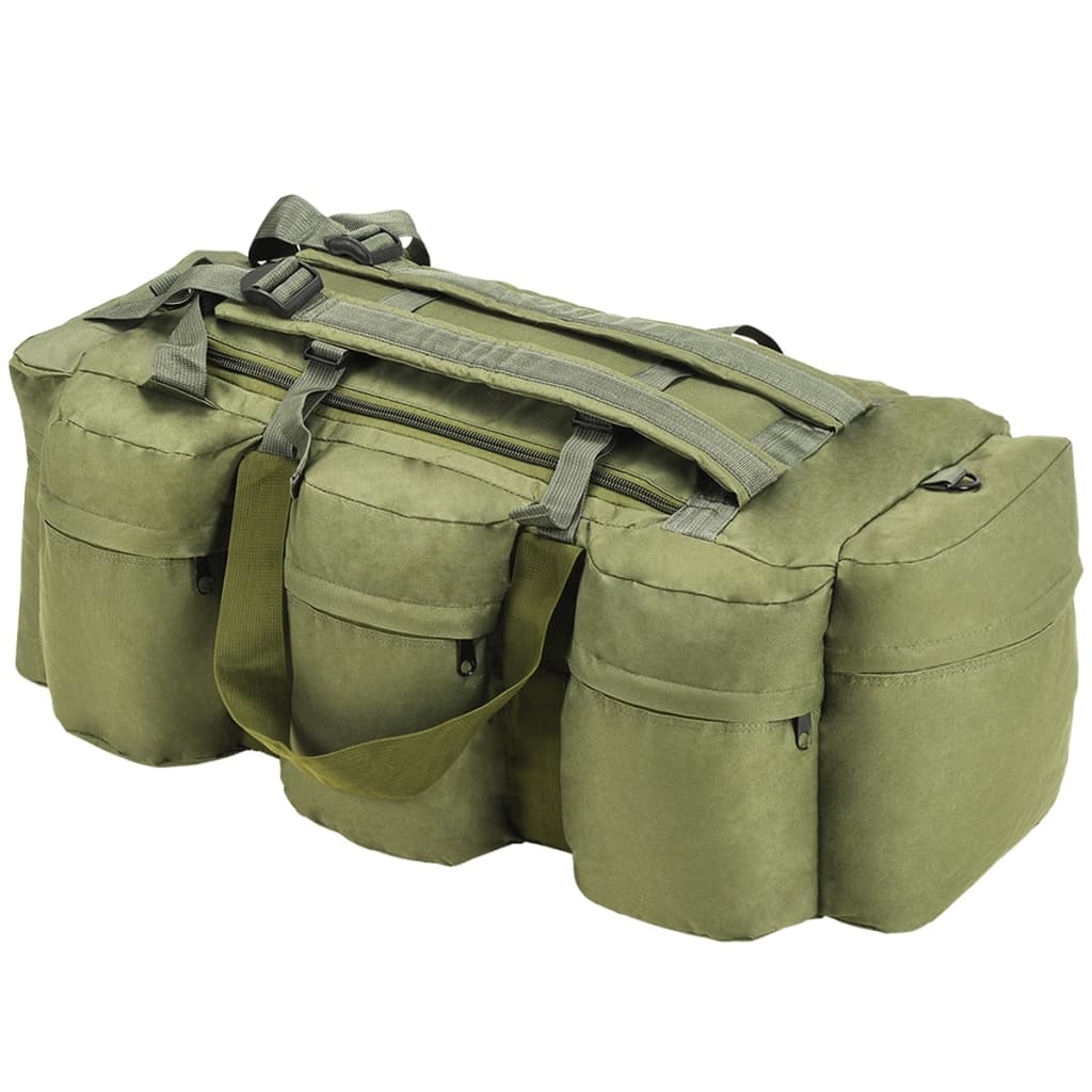 Vidaxl plunjezak 3-an-1 Arméi Stil 90 L Oliven