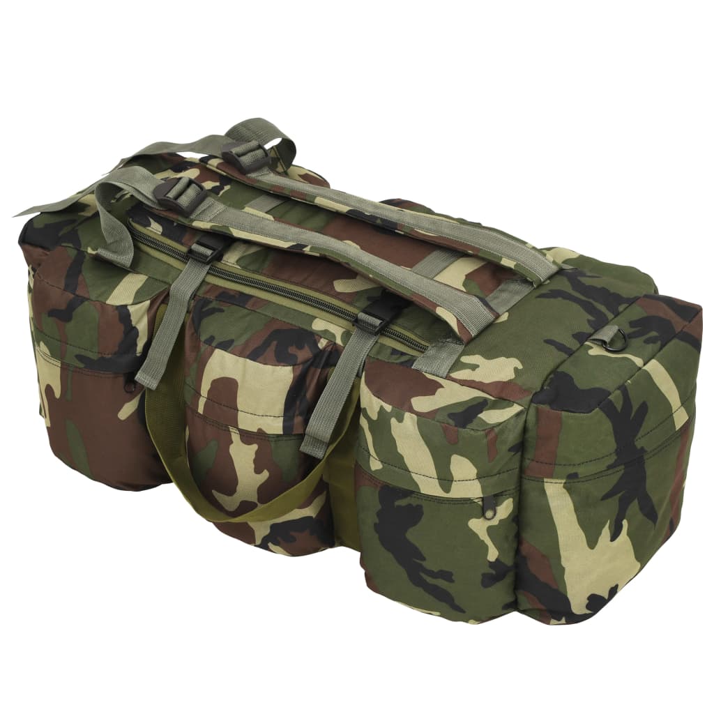 Vidaxl Plunjezak 3 en 1 Estilo del ejército 90 L camuflaje