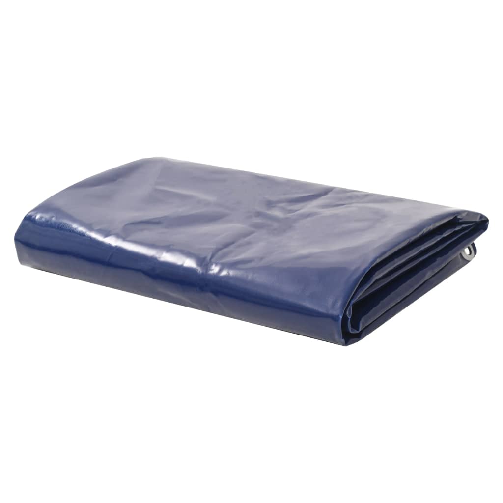 VidaXL Dekzeil 650 g m² 4x4 m blauw