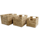 Vidaxl Storage Basket Set Waterhyacint 3-Stück