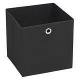 Vidaxl Storage boxes 10 pcs 32x32x32 cm Nonwoven Fabric Black