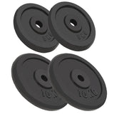 Vidaxl Halter discs 4 pcs 2x10 kg and 2x5 kg cast iron